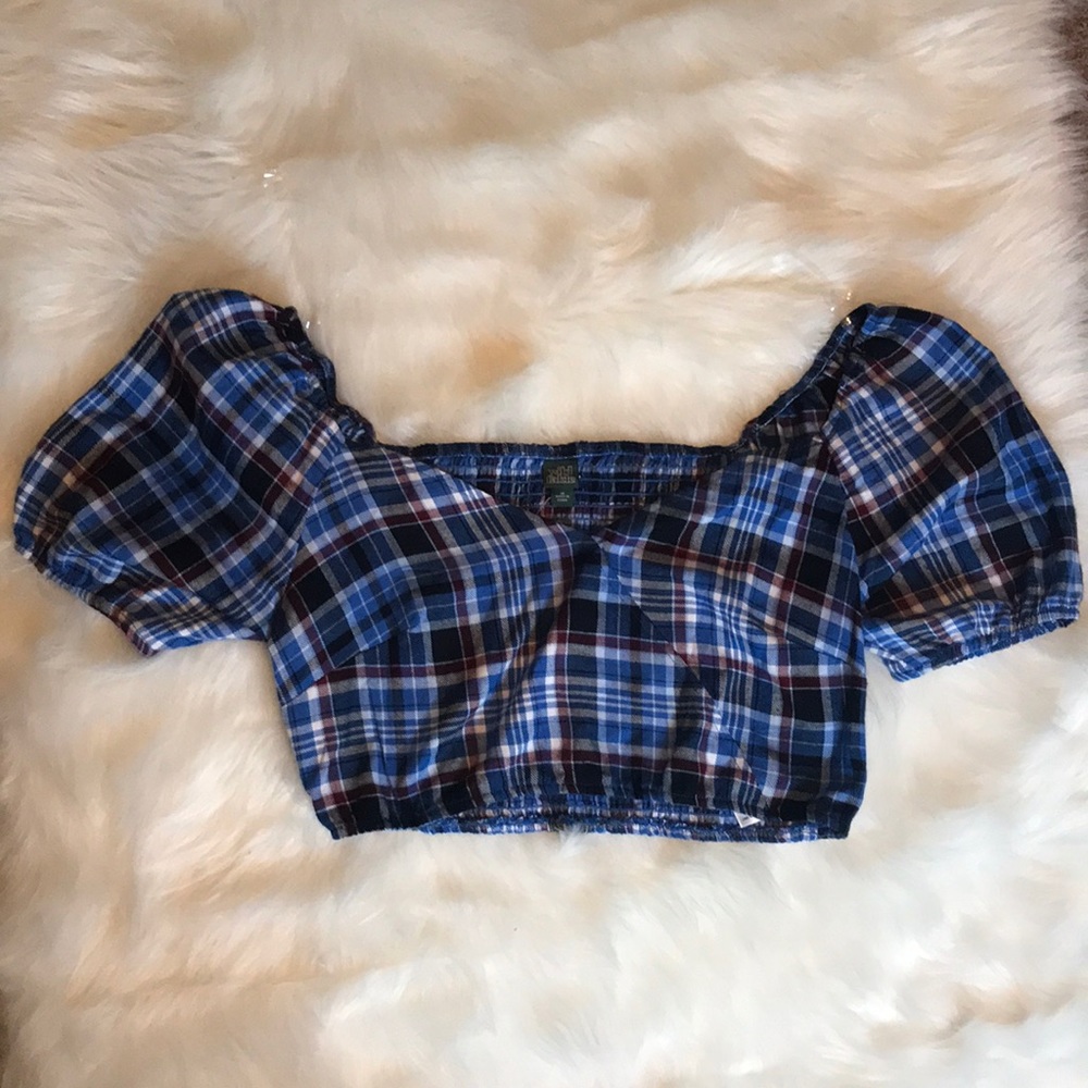 Plaid Crop Top